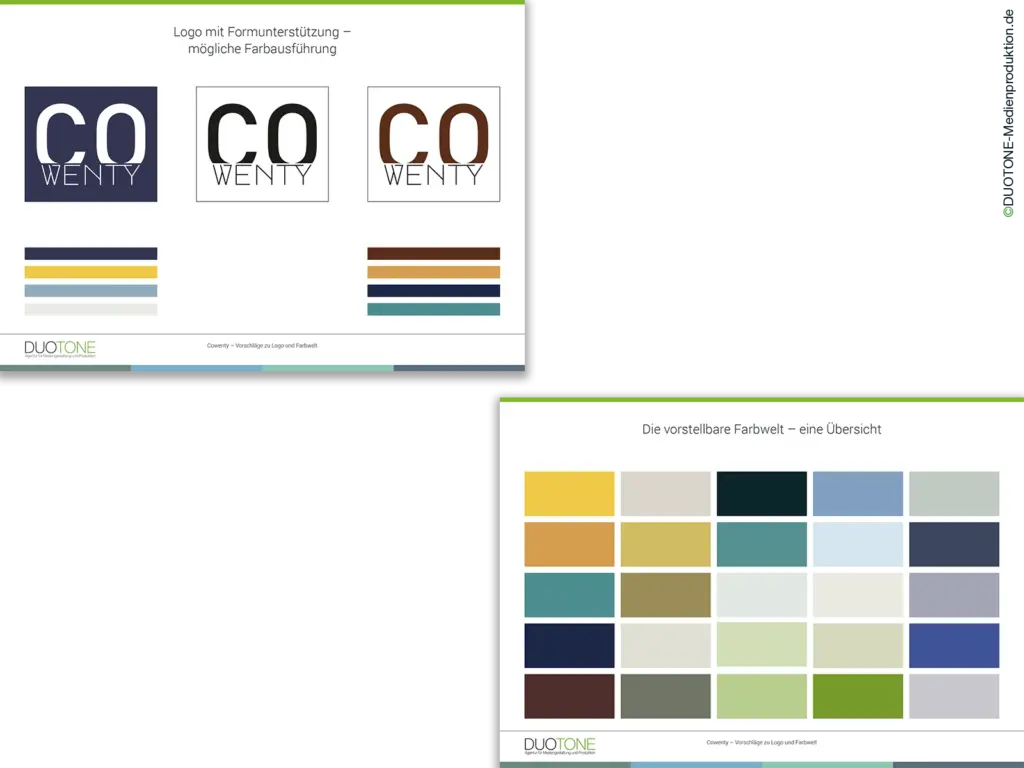 Logoentwicklung mit Farbwelt und Brandguide