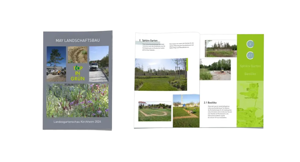 Begleitbroschüre zur Landesgartenschau - Fotokonzept, Design, Gestaltung, Printproduktion