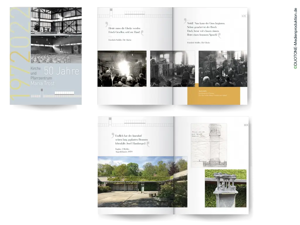 Festschrift 50Jahre Konzept Bild-Text Design Mediengestaltung